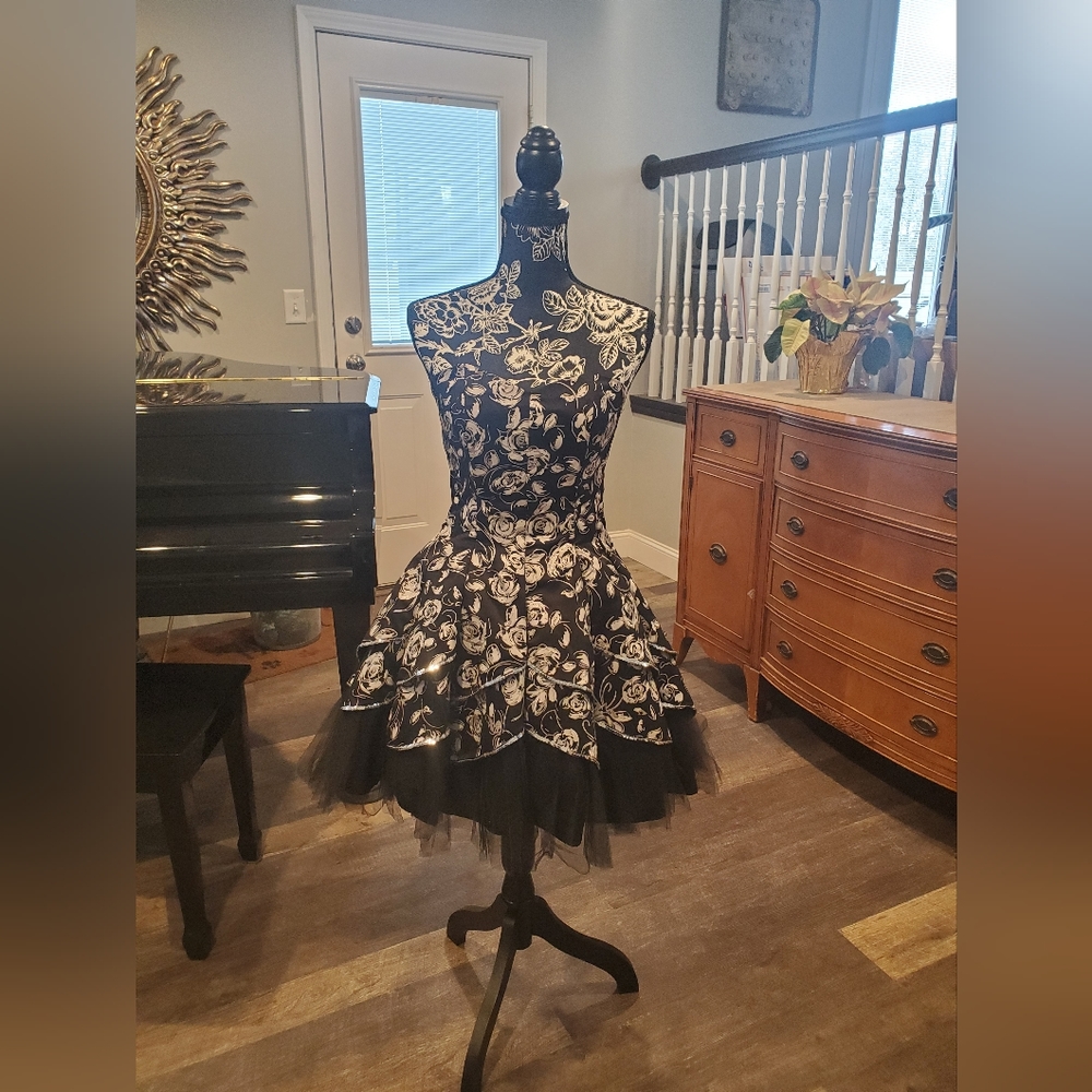 MASQUERADE strapless cocktail dress